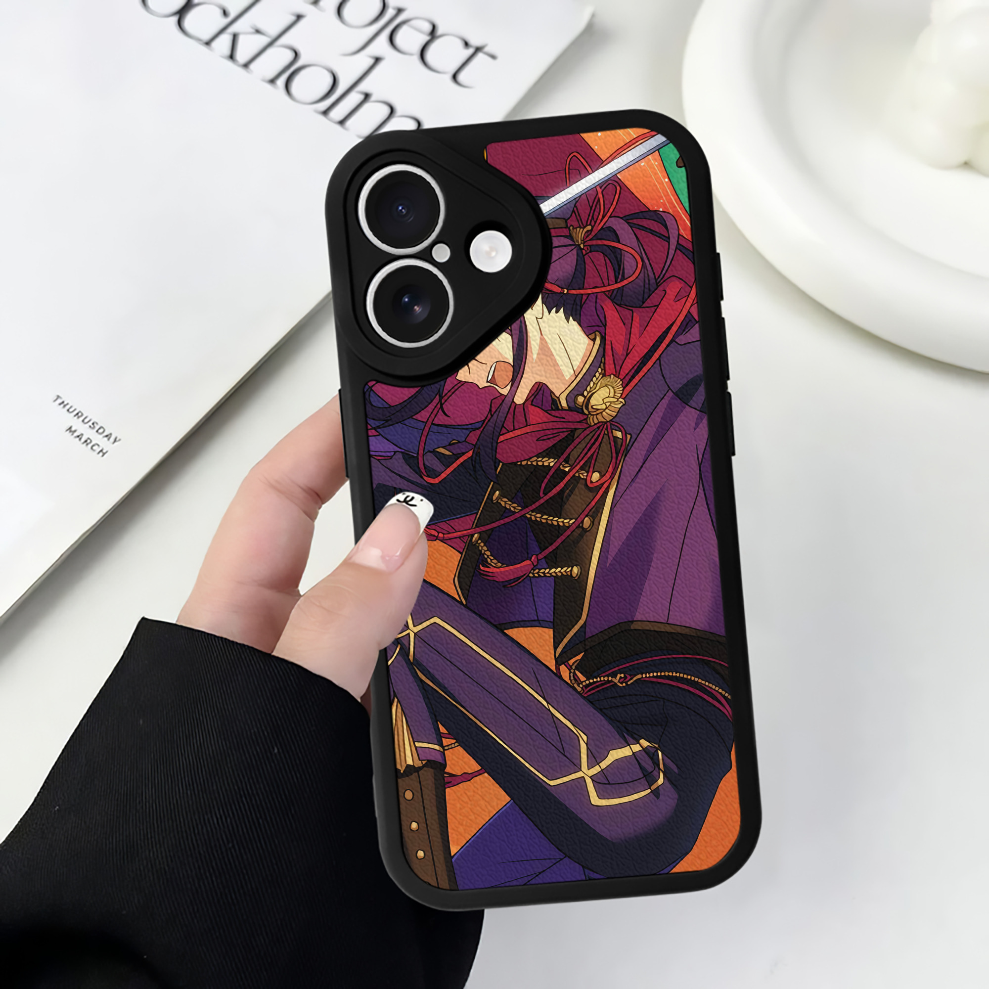 （画像用） あんさんぶるスターズ! Ensemble Stars 【iPhone 16シリーズ対応】シリコンスマホケース（レザー調） 材質：シリコン
